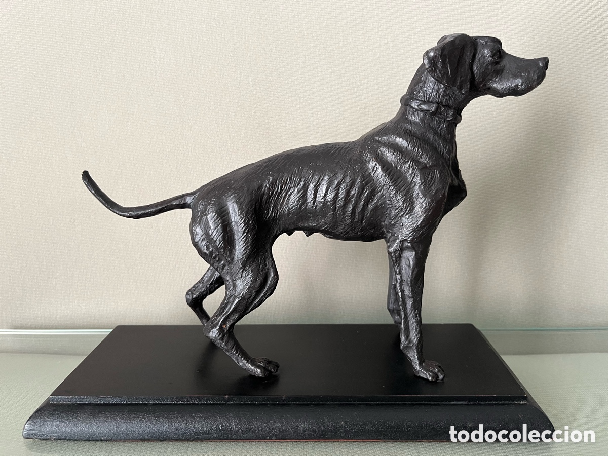 Arte: Escultura de bronce perro Braco - Foto 2