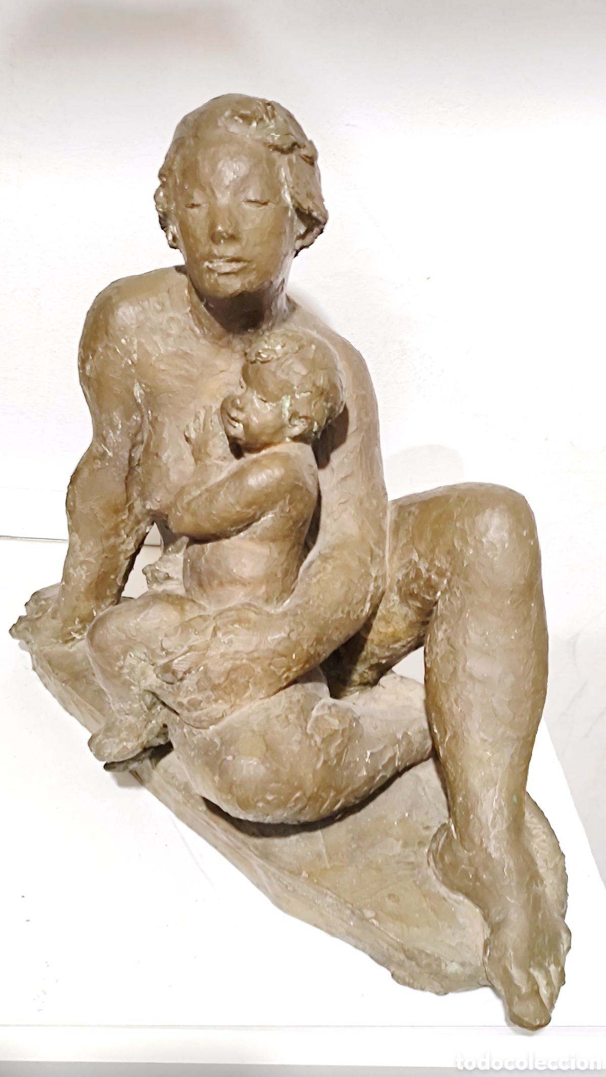 Arte: Escultura Maternidad Bronce Octavio Vicent