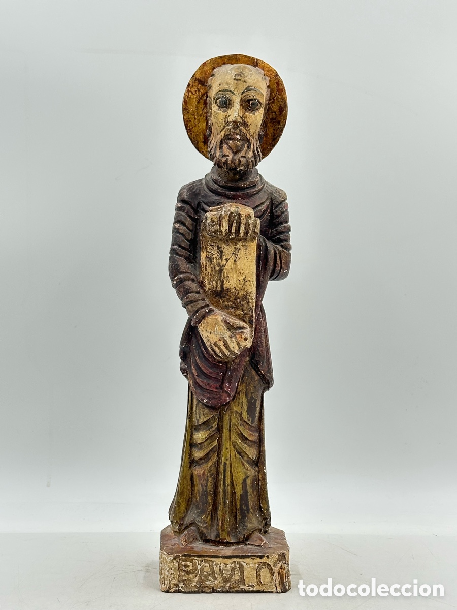 Arte: Escultura religiosa de madera - SAN PABLO - Siglo XX