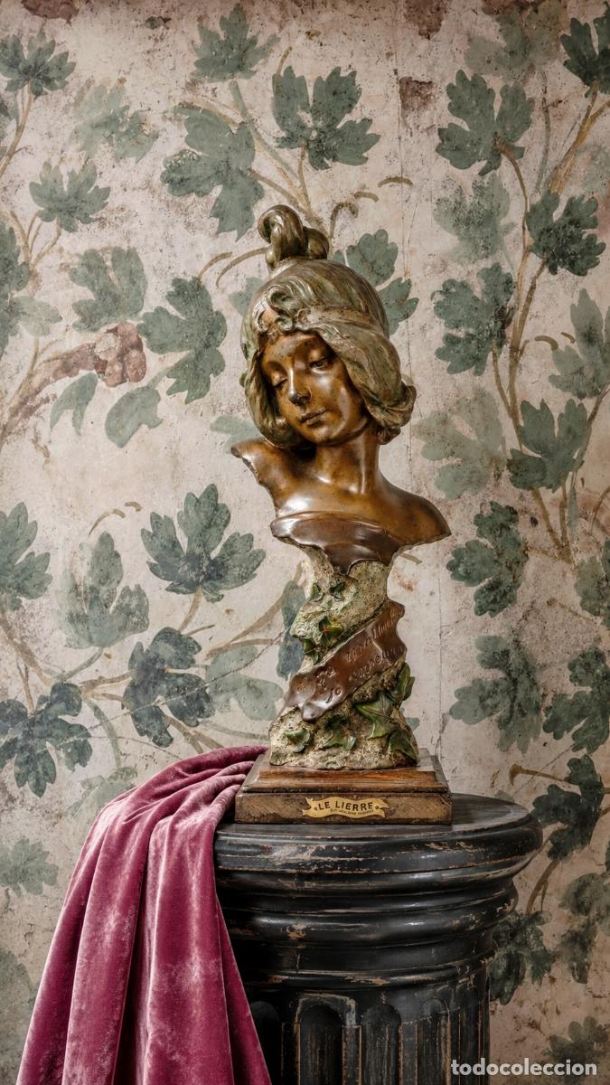 Arte: Escultura Art Nouveau Julien Causse Le Lierre. Siglo XIX