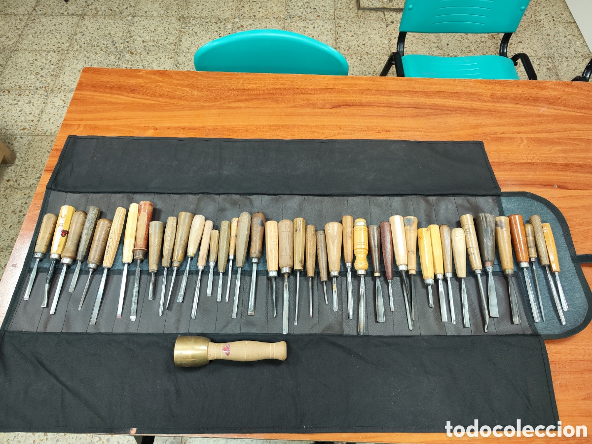 Arte: Funda con gubias profesionales y mazo