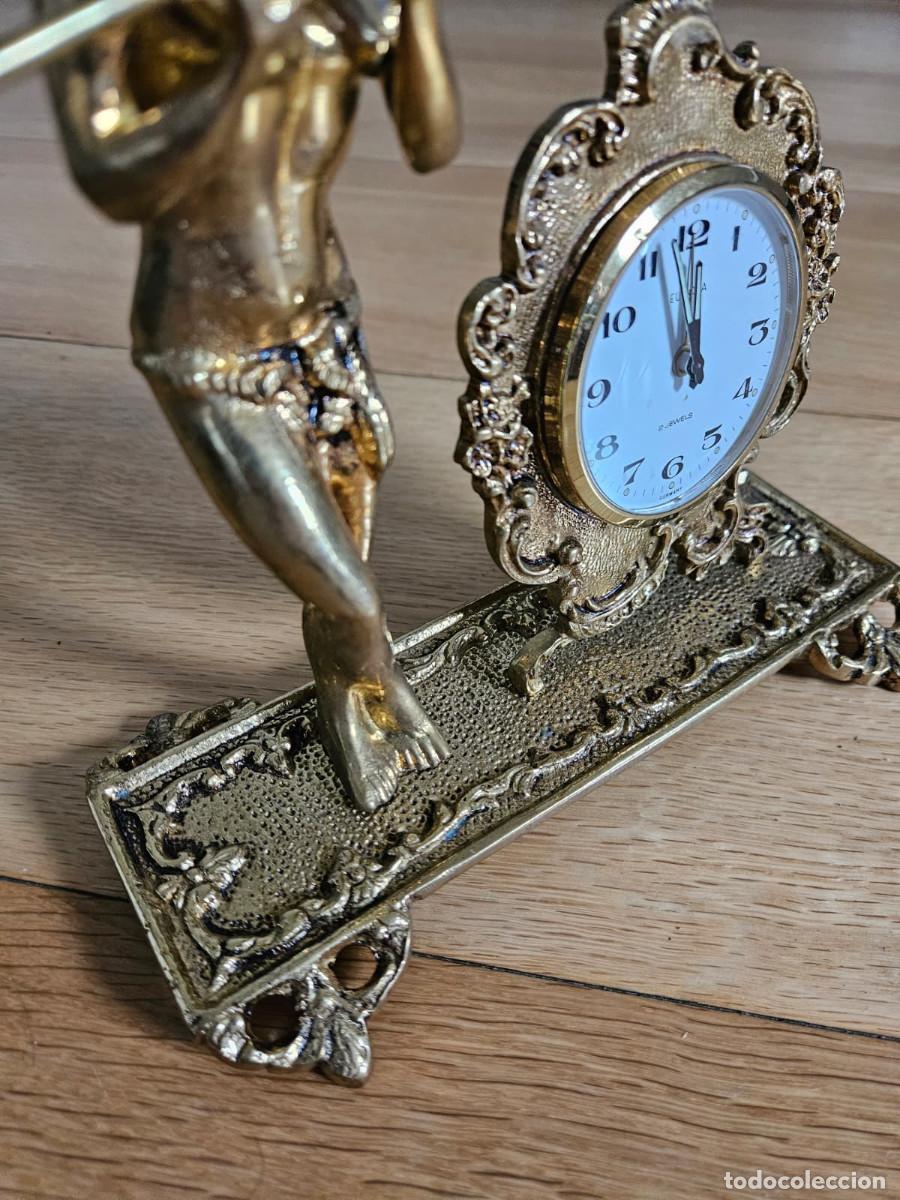 Arte: Reloj de mesa de bronce - Foto 4