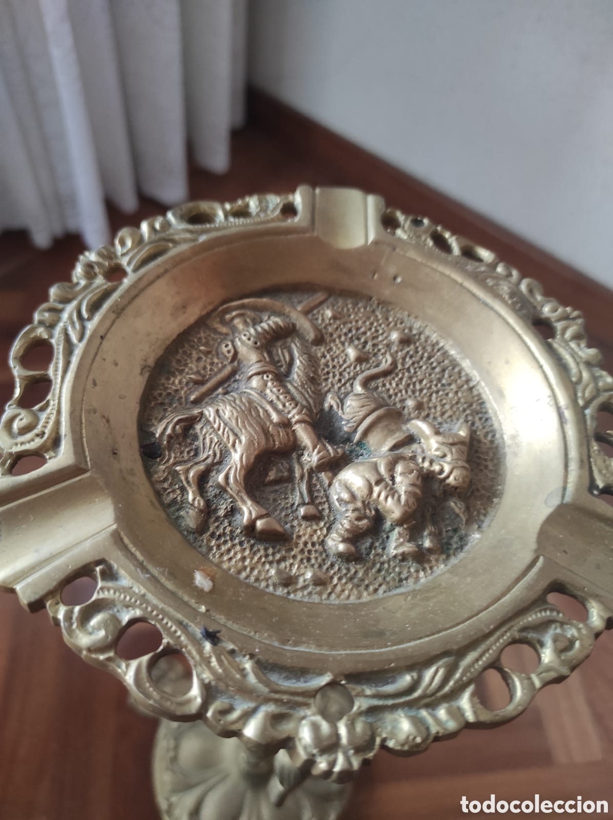 Arte: Cenicero antiguo bronce - Foto 4