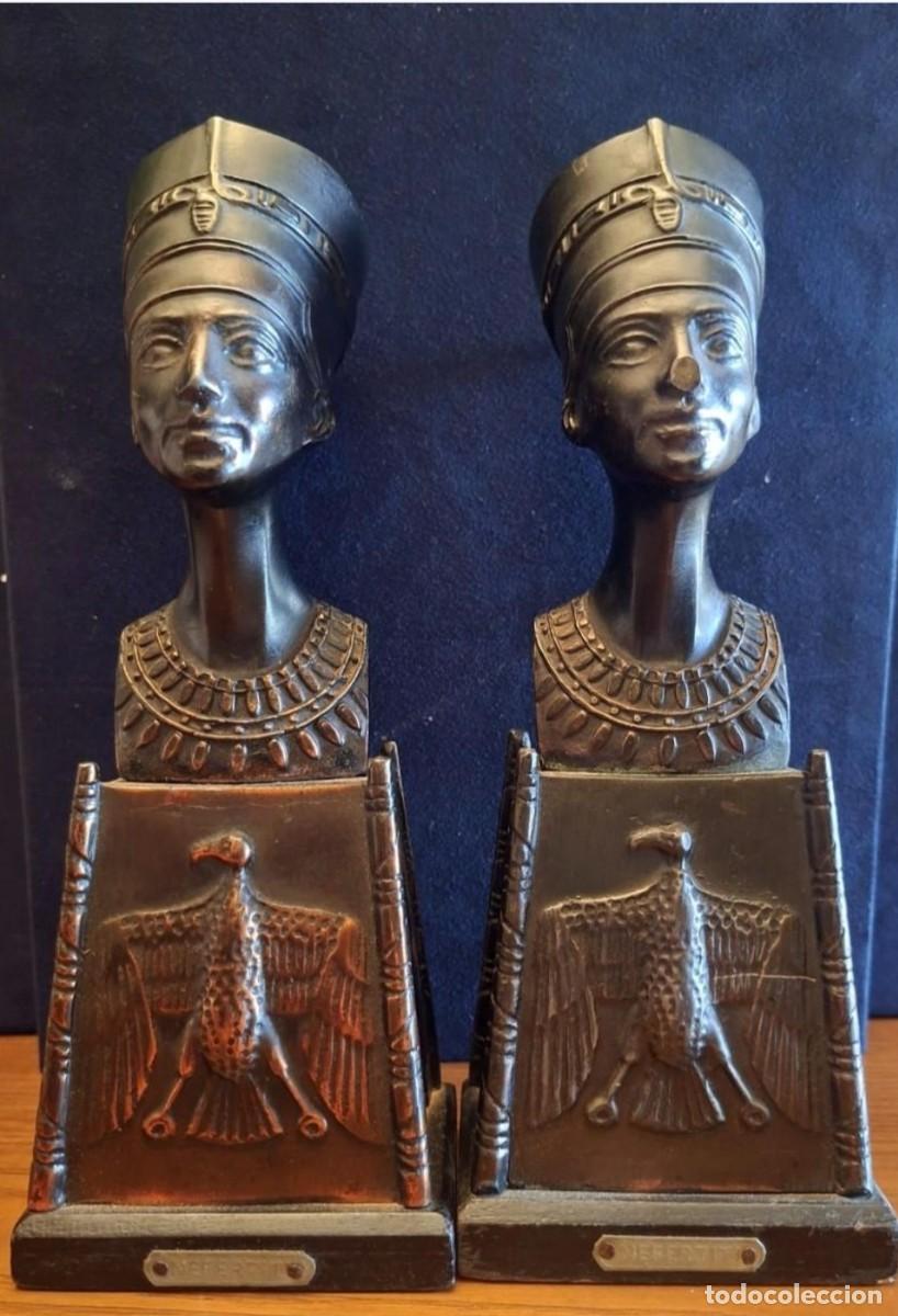 Arte: Pareja Bustos NEFERTITI Bronce Macizo (3,2kg)