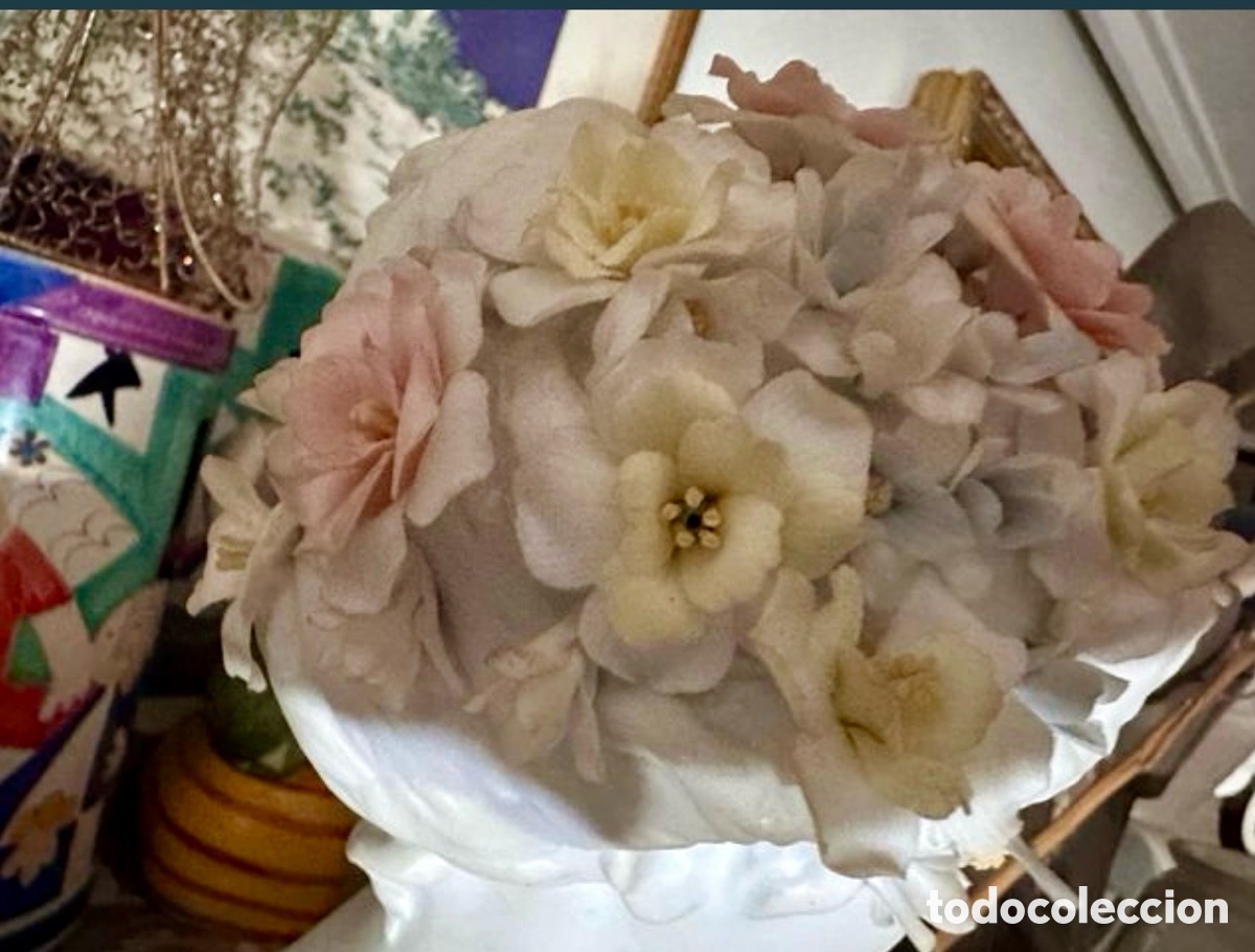 Arte: Lladr&oacute; mujer con flores busto, original - Foto 3