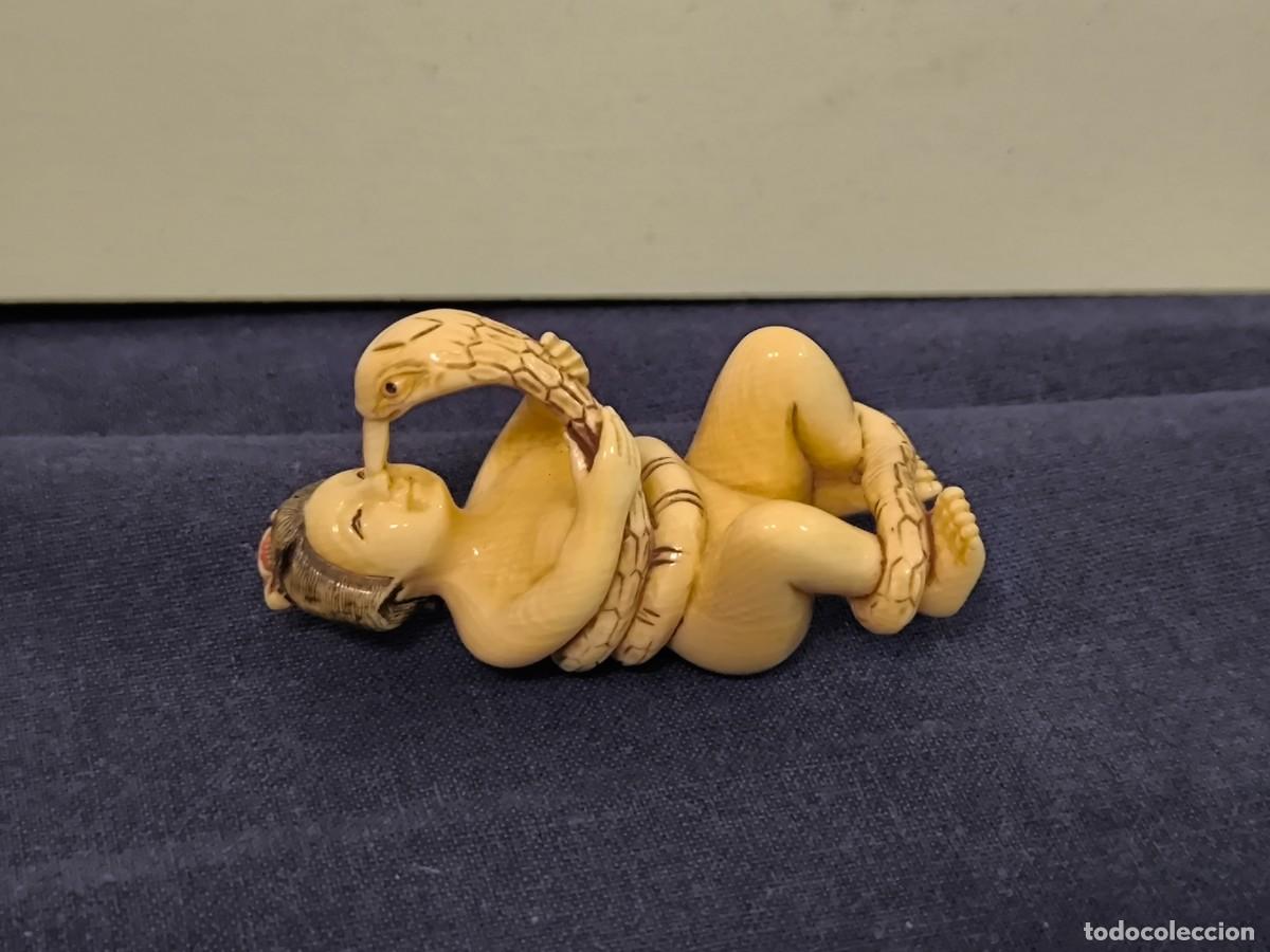 Arte: NETSUKE JAPONES EROTICO FIRMADO
