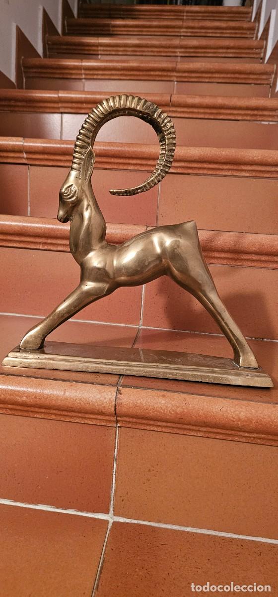 Arte: Muy bonita escultura art deco a&ntilde;os 30 bronce dorado