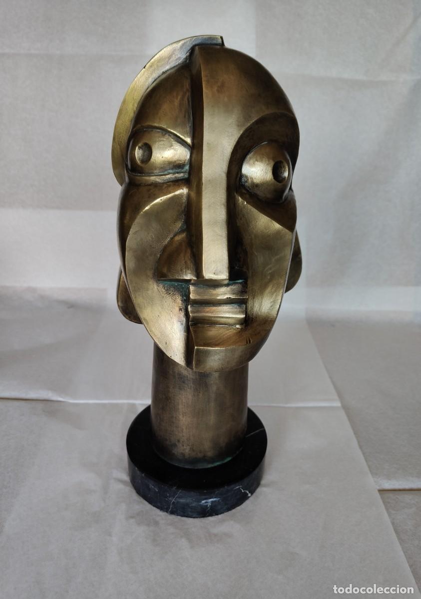 Art: PICASSO, Tete de femme. bronce, 5,3 kg.