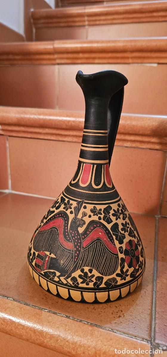 Arte: Preciosa copia museo &aacute;nfora griega con firma