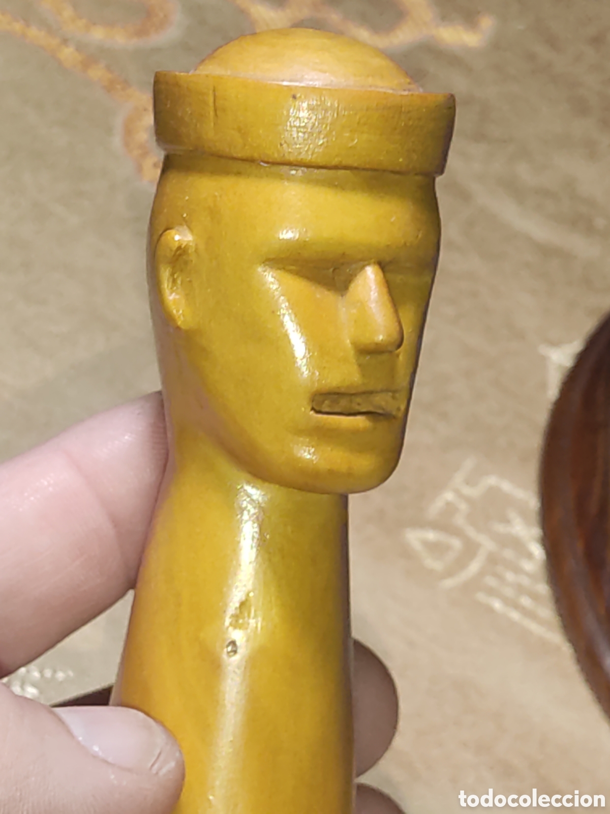 Arte: Antigua figura & escultura tallada en madera de Boj