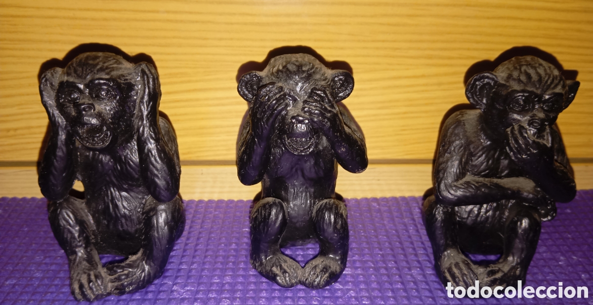 Arte: Figuras resina monos gestos