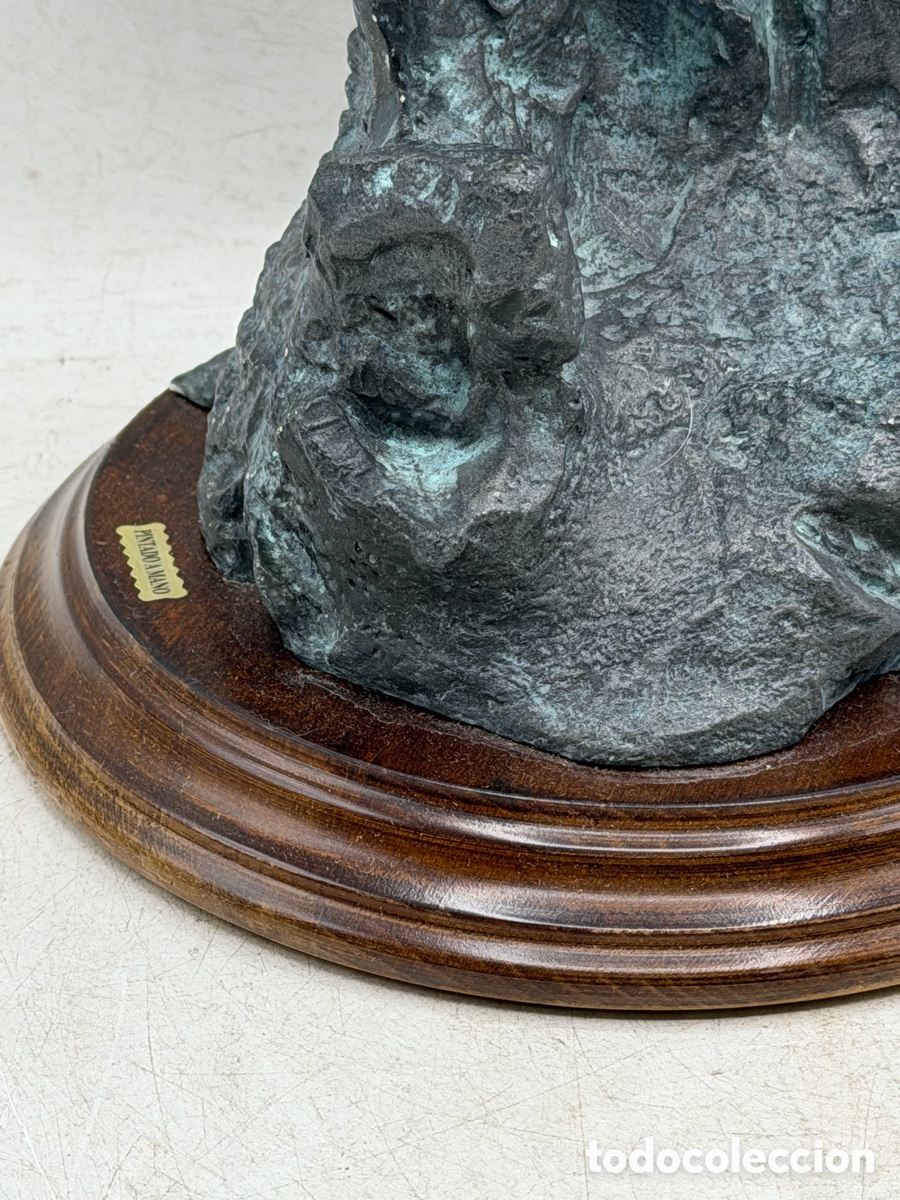 Arte: Escultura de Dama en Base de Madera - Foto 5