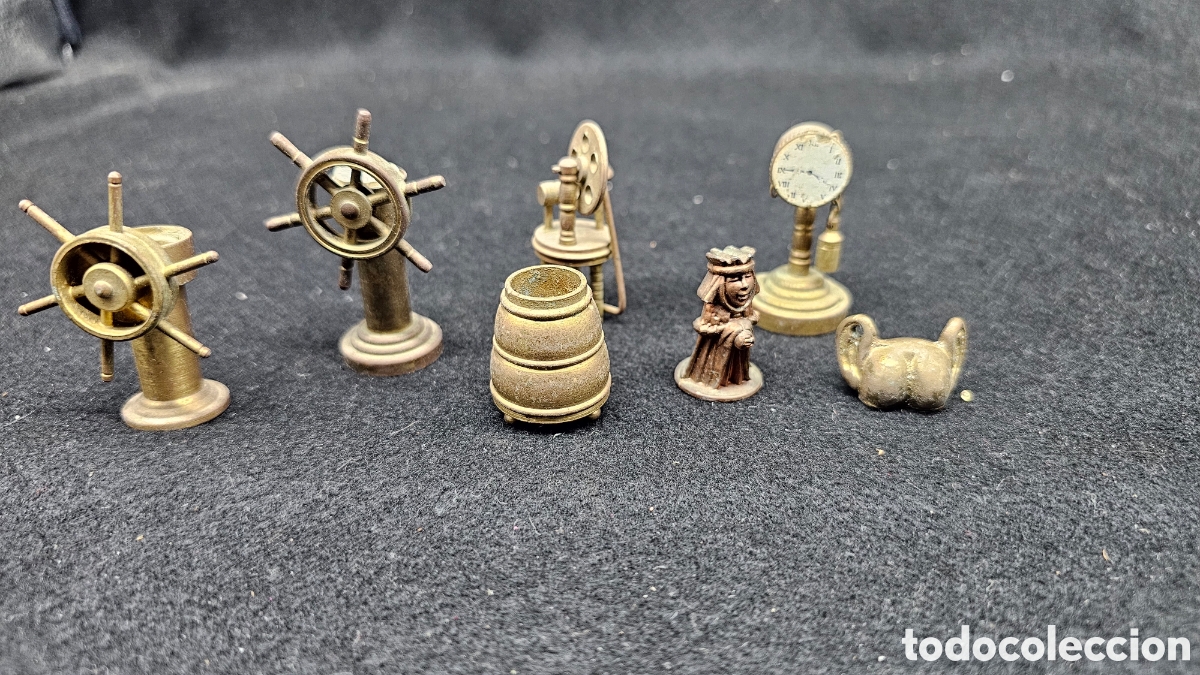 Arte: Lote de miniaturas de bronce / lat&oacute;n