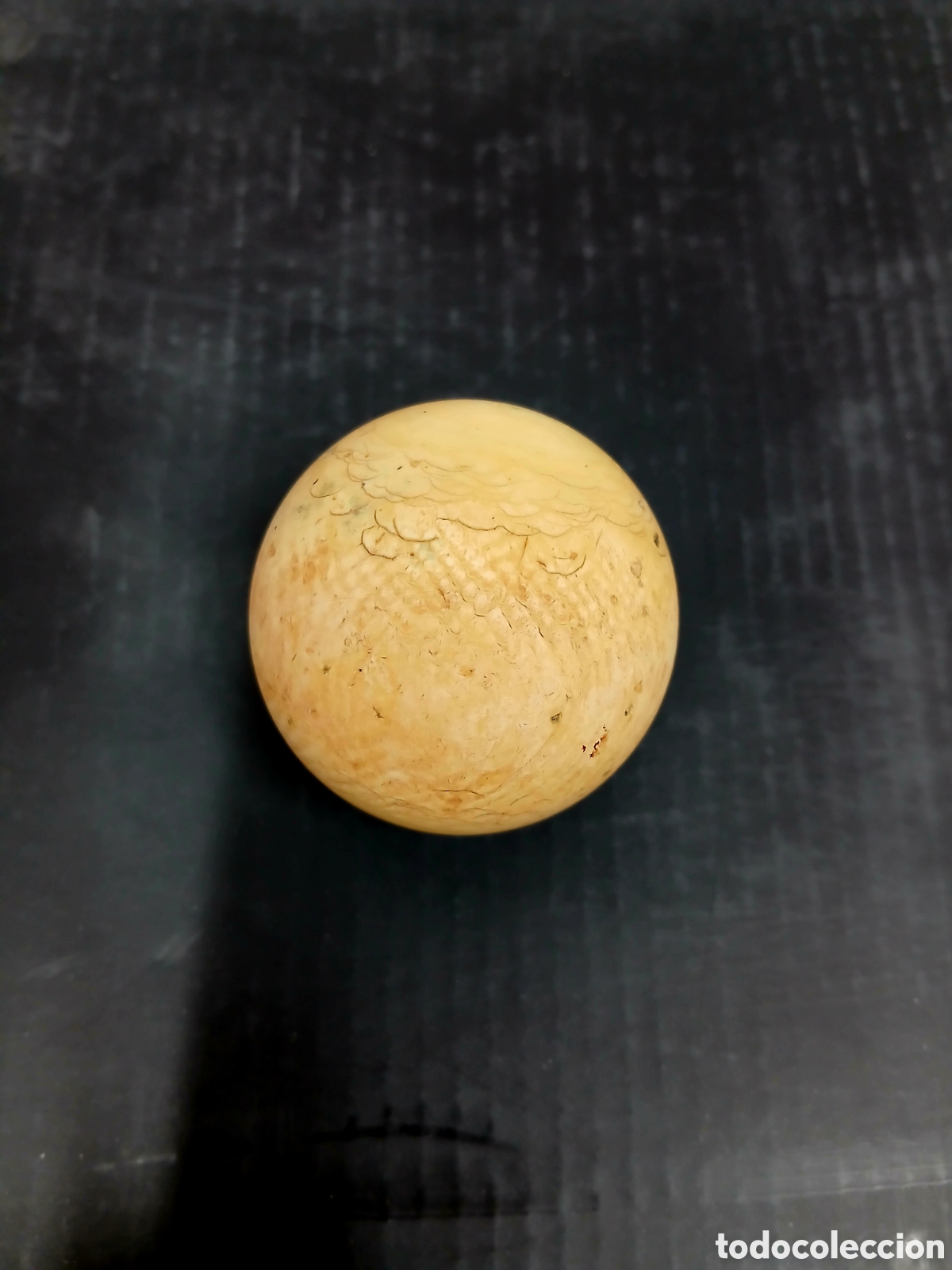 Arte: Bola billar antigua. Marfil.