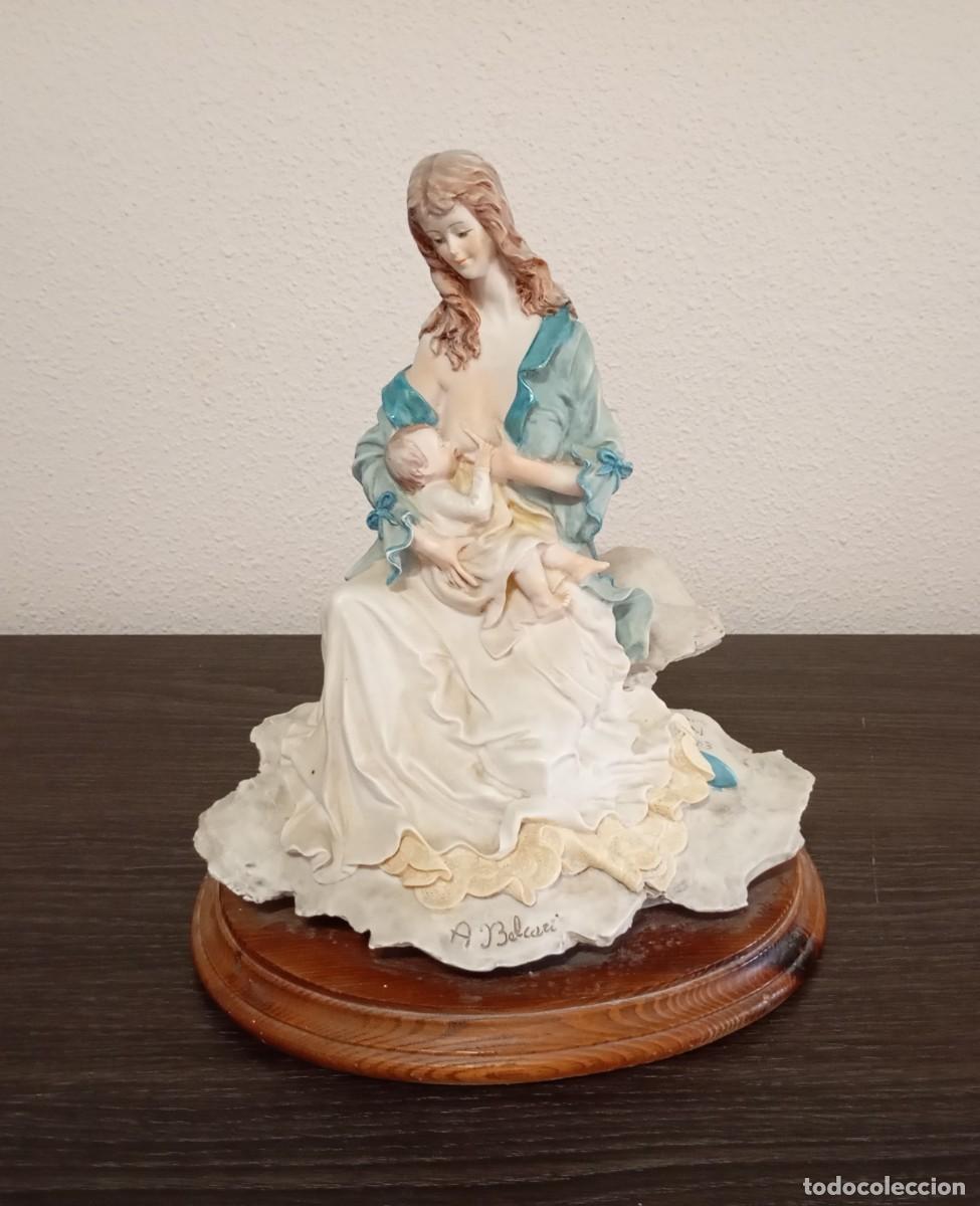 Arte: RARA FIGURA DE PORCELANA DE ALTA CALIDAD, CAPODIMONTE, FIRMADA Y HECHA POR EL ARTISTA A. BELCARI