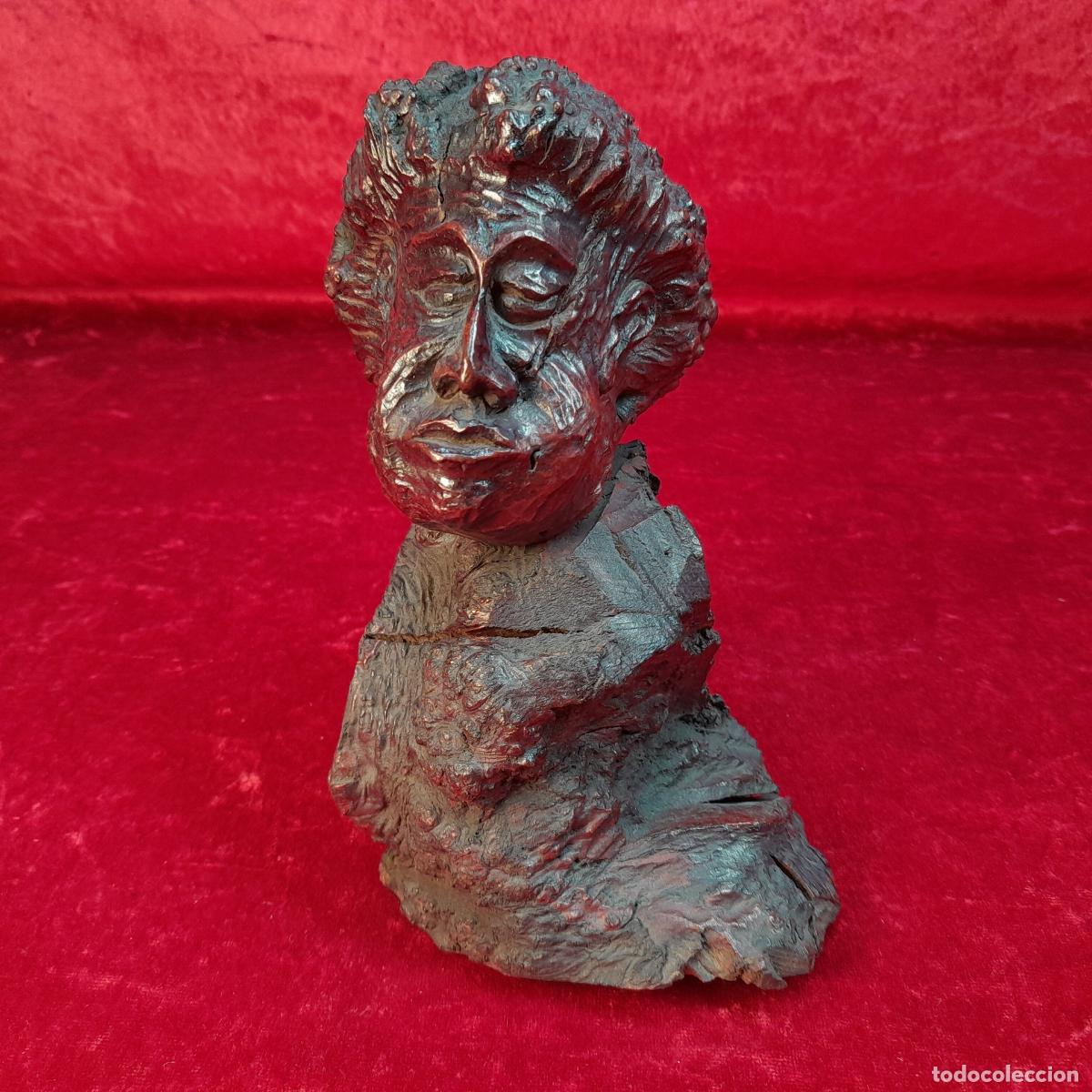 Arte: BUSTO HECHO DE MADERA. ESCULTURA ANTROPOMORFO. SIGLO XX.