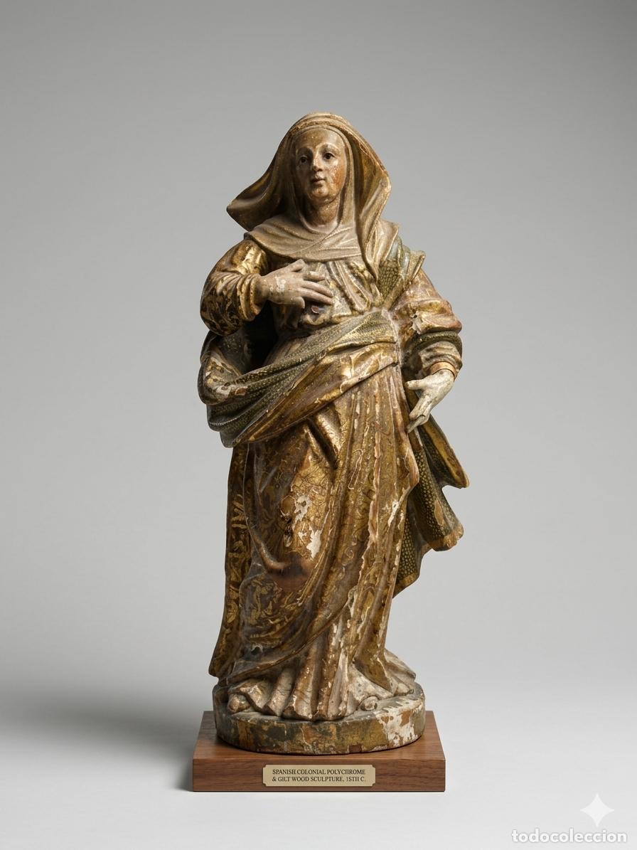 Arte: extraordinaria santa isabel, esc. castellana s. xvi