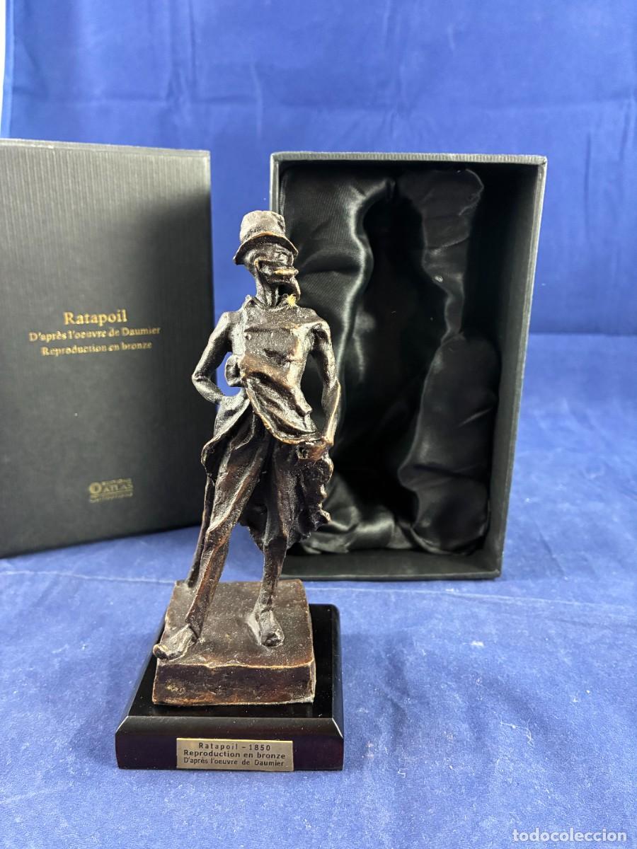 Arte: Ratapoil Daumier 1850 &Eacute;ditions Atlas bronce muy buen estado, estuche original.