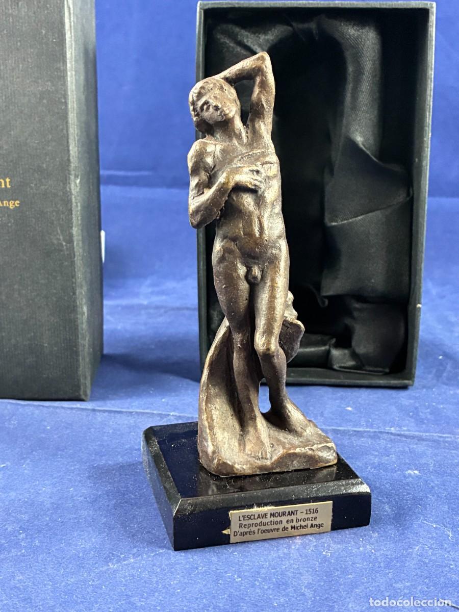 Arte: L&rsquo;Esclave mourant Miguel &Aacute;ngel 1516 &Eacute;ditions Atlas bronce muy buen estado, estuche original.