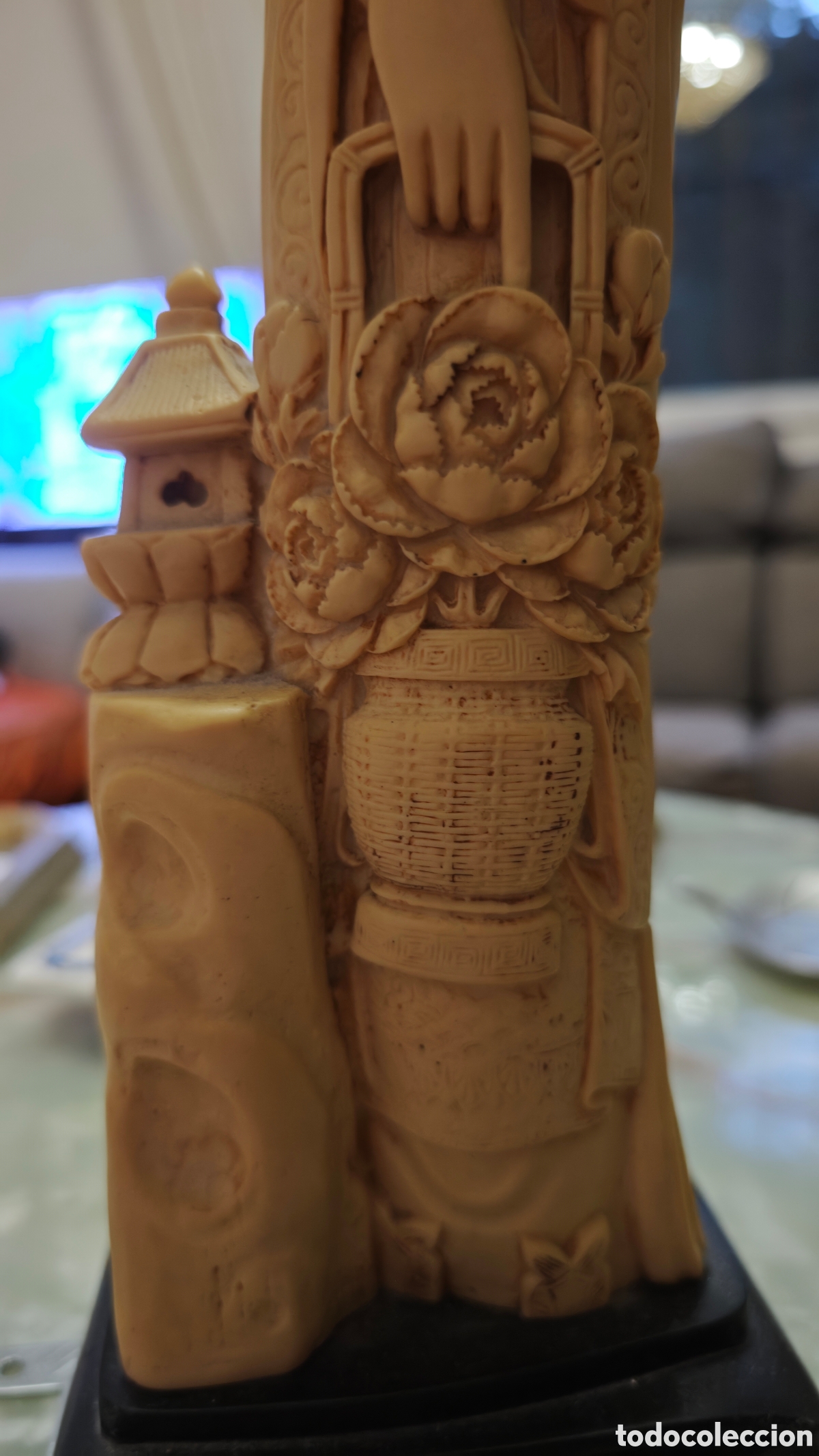 Arte: Pareja Emperadores Chinos Hueso Tallado
