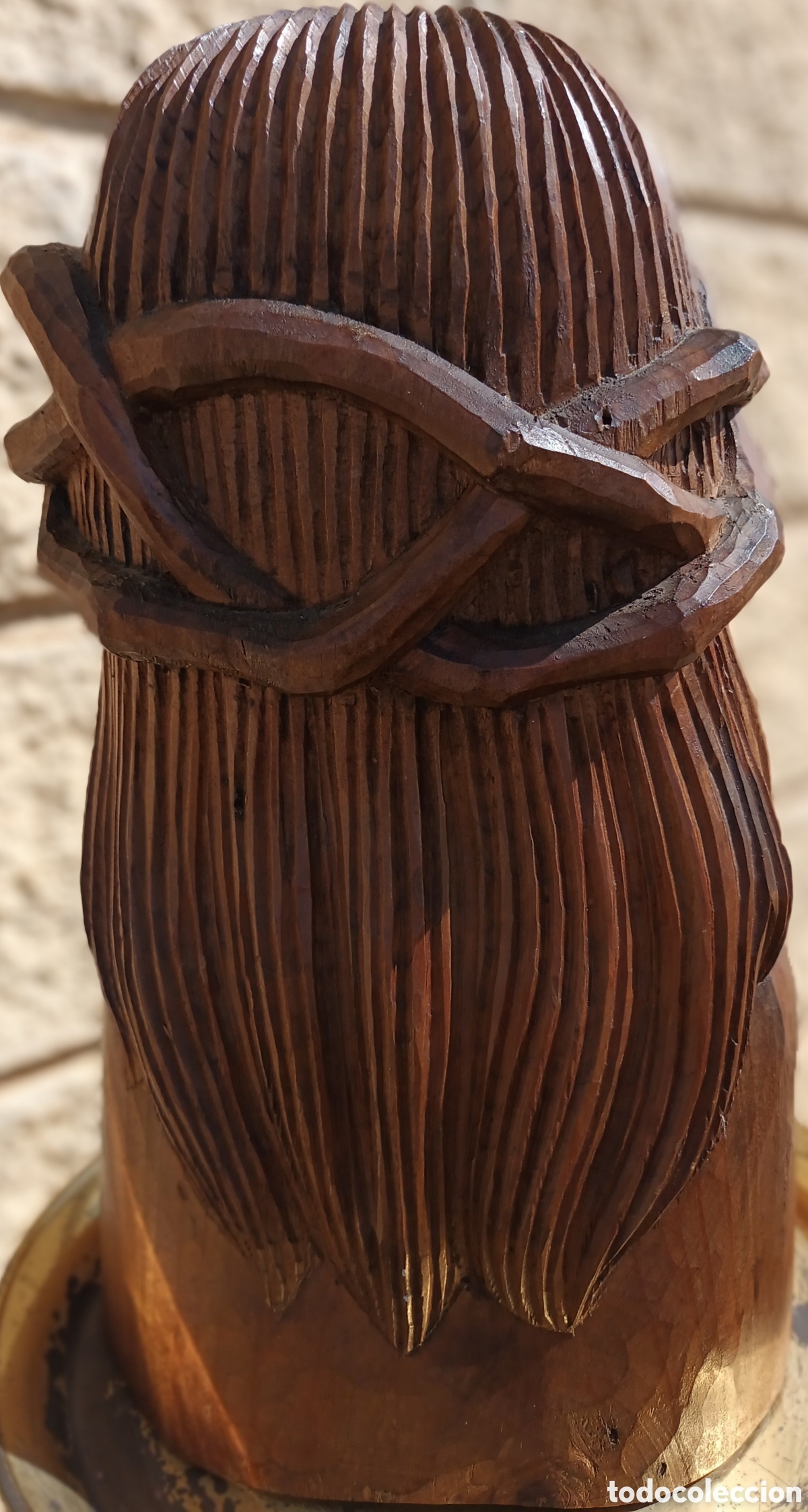 Arte: BUSTO DE CRISTO EN TALLA DE MADERA - Foto 4