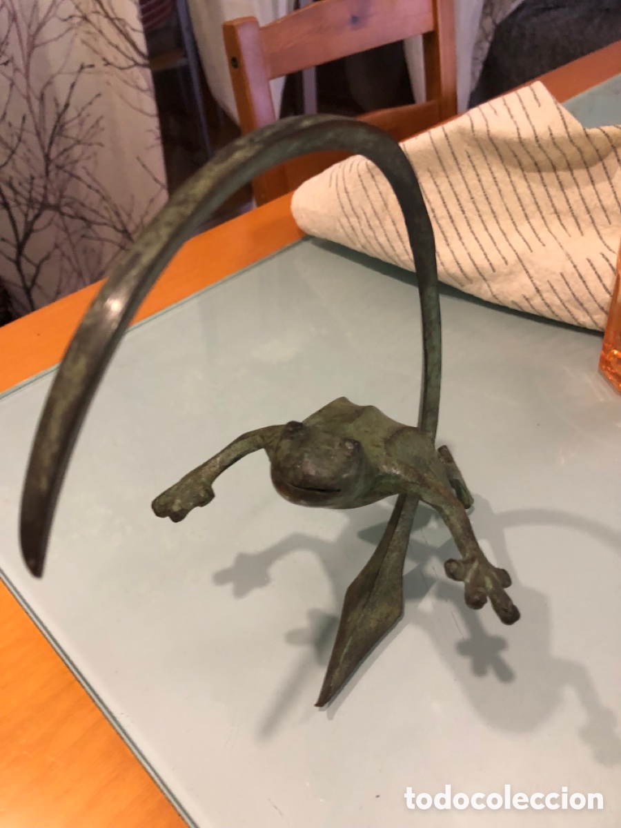 Arte: Pieza de bronce patinado VERDIGRIS