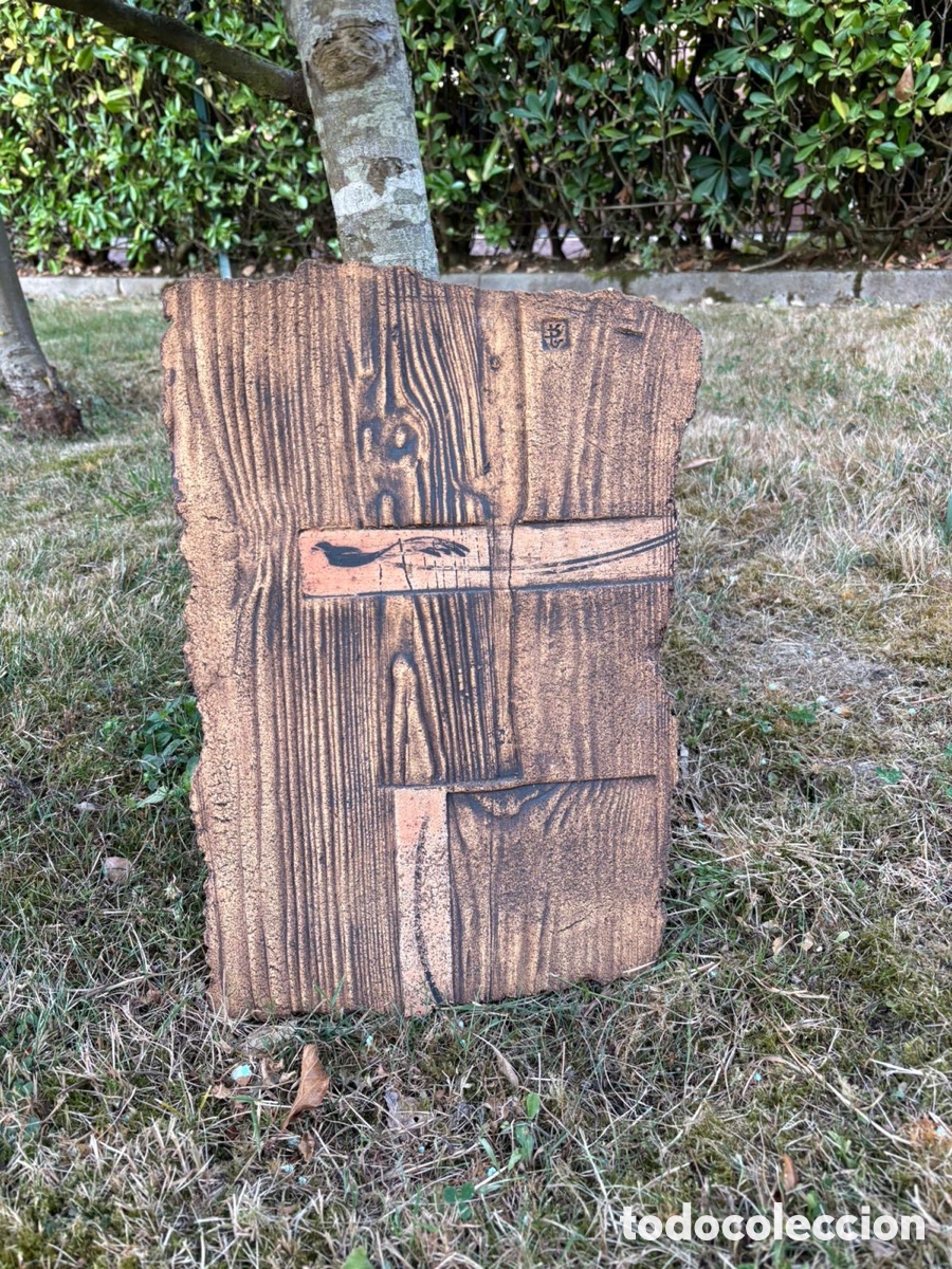 Art: Cer&aacute;mica . Texturas madera . Firmado . Redoli