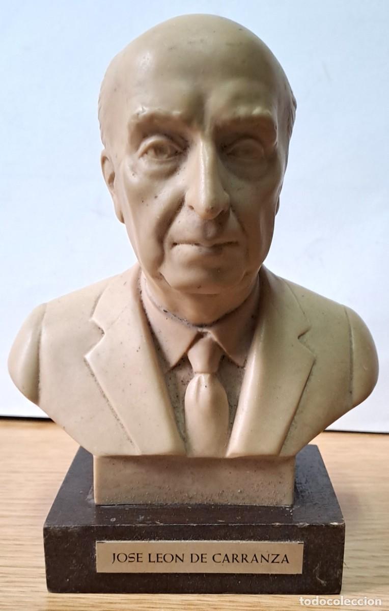 Arte: BUSTO DE RESINA Y BASE DE MADERA DE JOSE LEON DE CARRANZA, ANTIGUO ALCALDE DE CADIZ. BUSTO-02