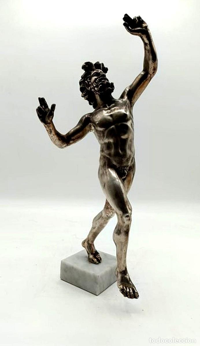 Arte: FAUNO DANZANTE BRONCE POMPEYA S.XIX