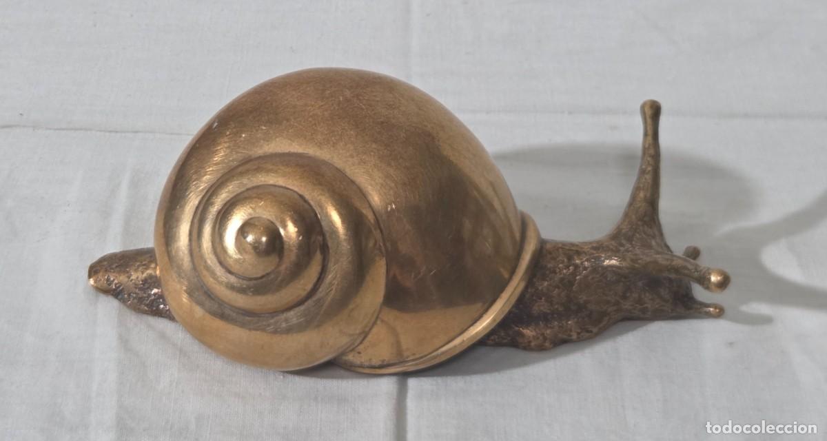 Arte: Escultura de caracol en bronce, Jose Luis Fernandez, 86/90