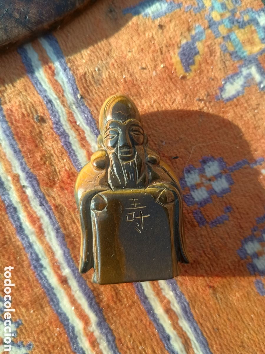 Arte: Netzuke piedra roca firmado