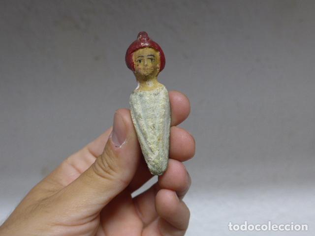 Arte: Antigua escultura o figura de yeso o terracota de principios s.XX, cabeza republica