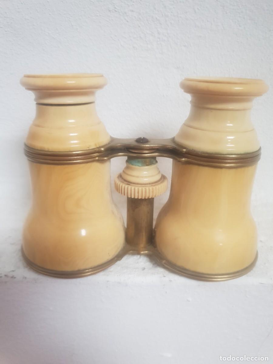 Arte: Binoculares prismaticos de teatro de marfil siglo xix