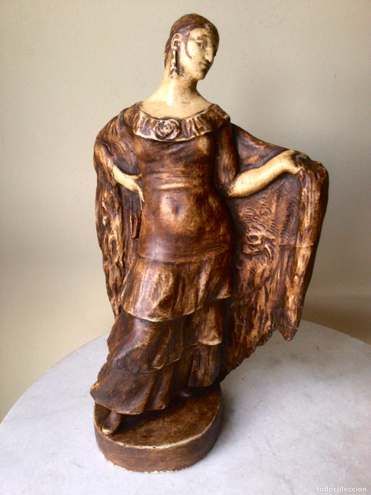 Arte: ANTIGUA ESCULTURA DE IMITADOR DE ESTRELLAS- TRAVESTI VIANOR -DEDICADO DECADA 1925