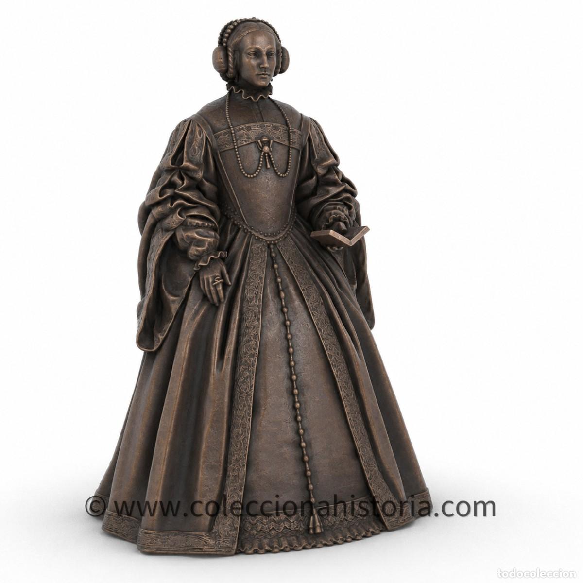 Arte: Escultura de bronce de Isabel de Portugal 26 cm