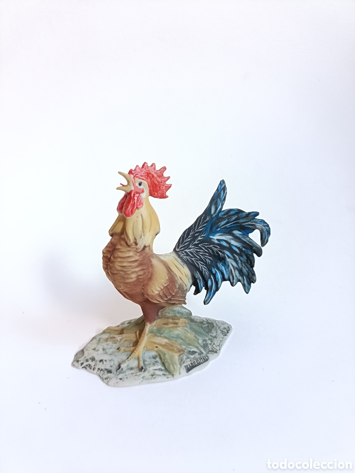 Arte: Figura Gallo Cantor Porcelana Biscuit Estilo Capodimonte