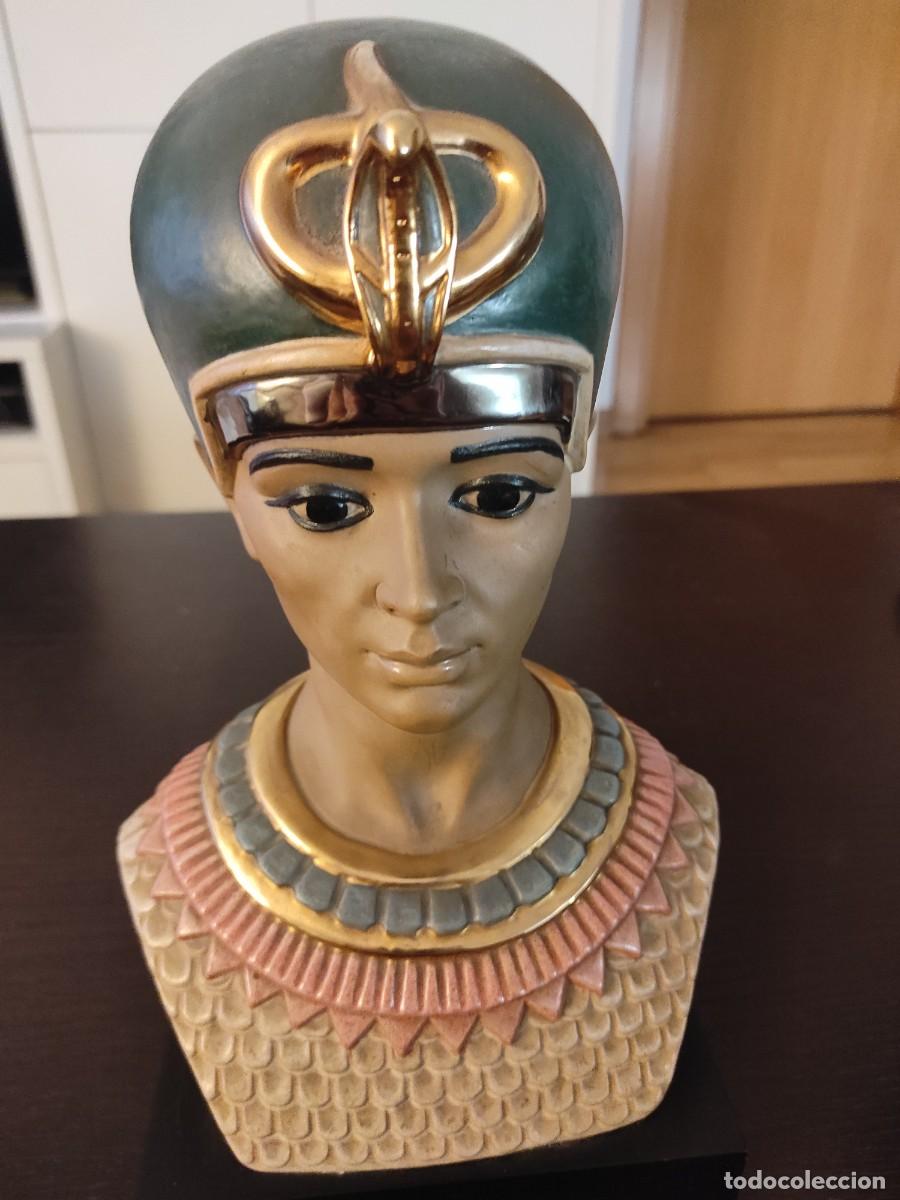 Arte: Busto fara&oacute;n egipcio