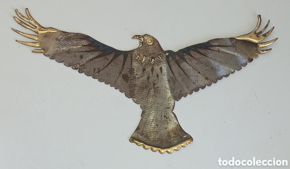Arte: Escultura de pared &Aacute;guila en acero y bronce de Richard Pell. Arte en metal.