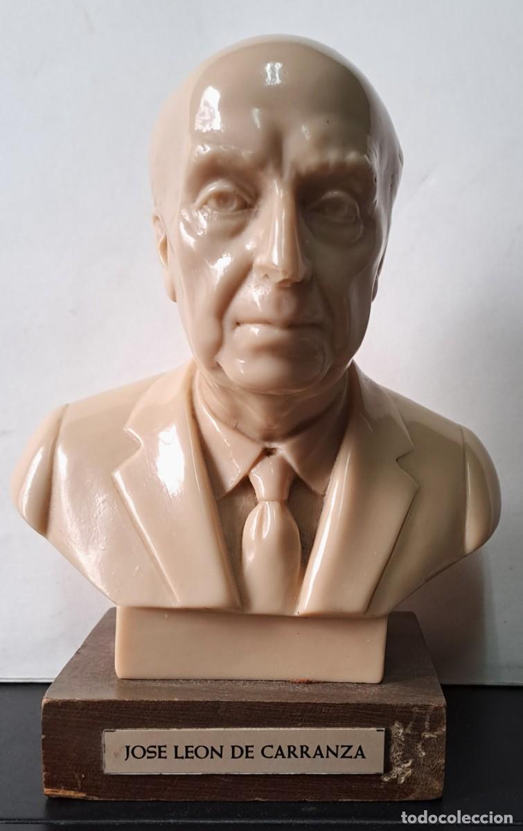 Arte: BUSTO DE RESINA Y BASE DE MADERA DE JOSE LEON DE CARRANZA, ANTIGUO ALCALDE DE CADIZ. BUSTO-03
