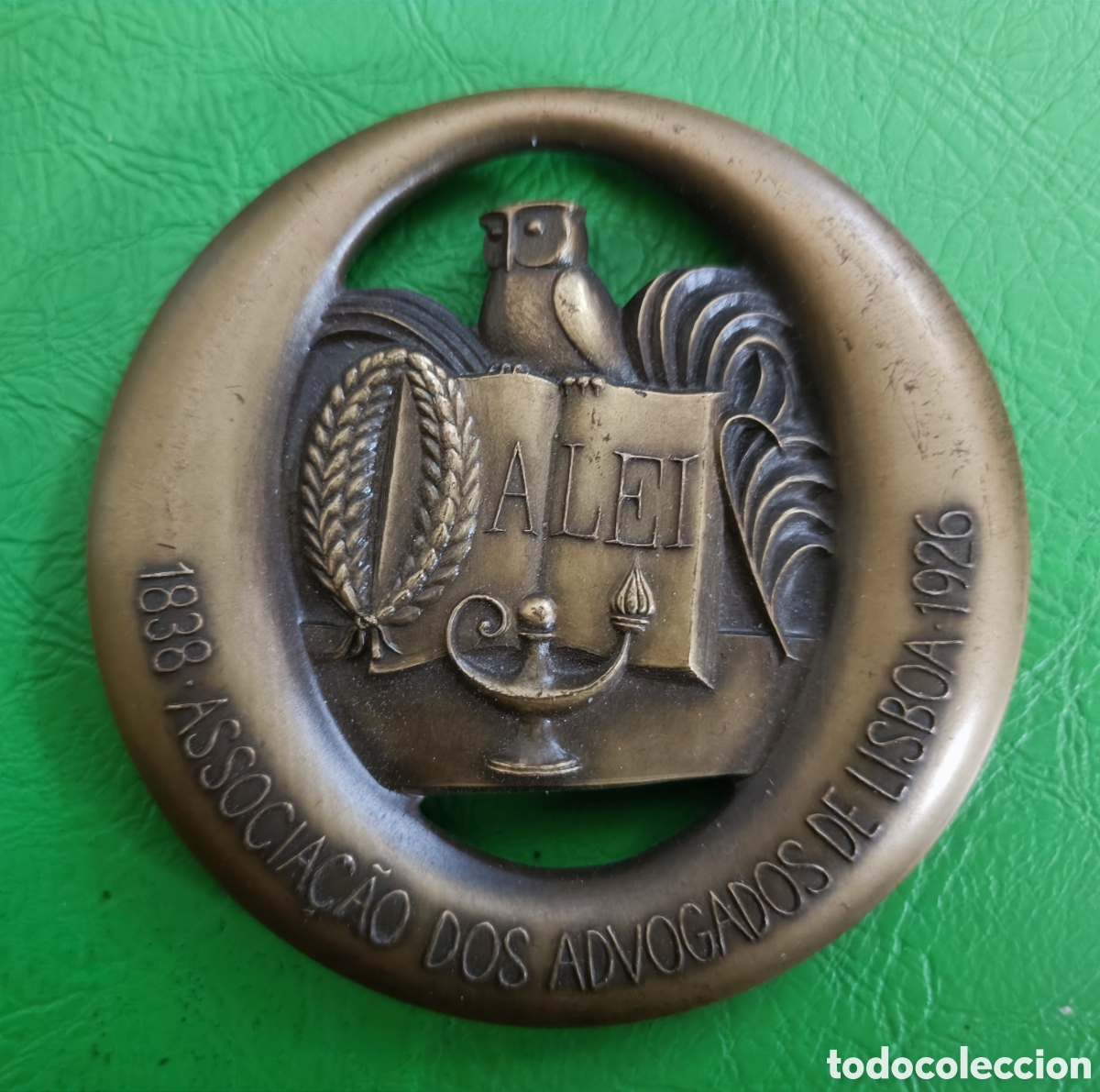 Arte: Bronce medalla 1926 Lisboa - Foto 2