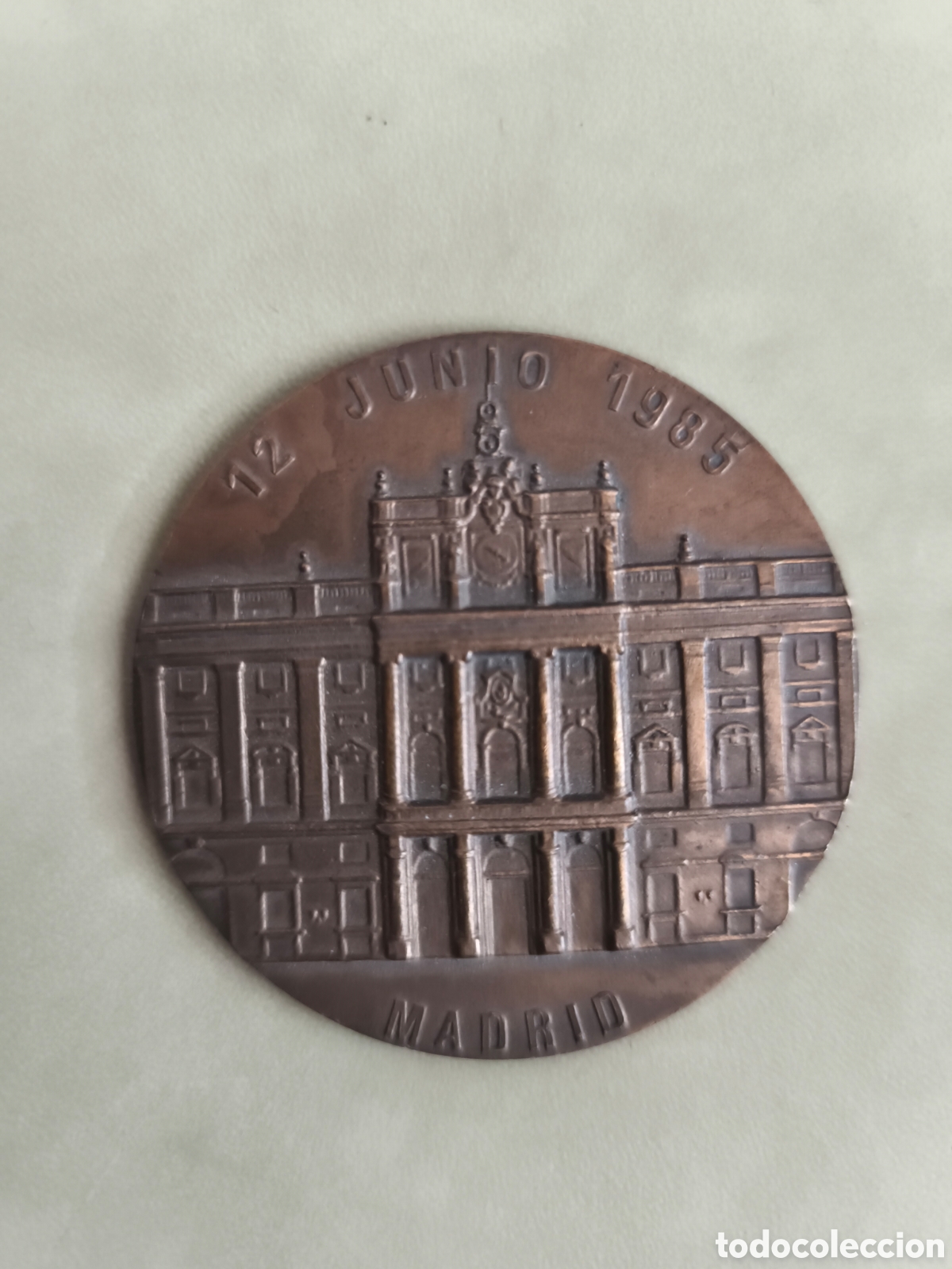Arte: Medalla conmemorativa tratado espa&ntilde;a entrada comunidad europea