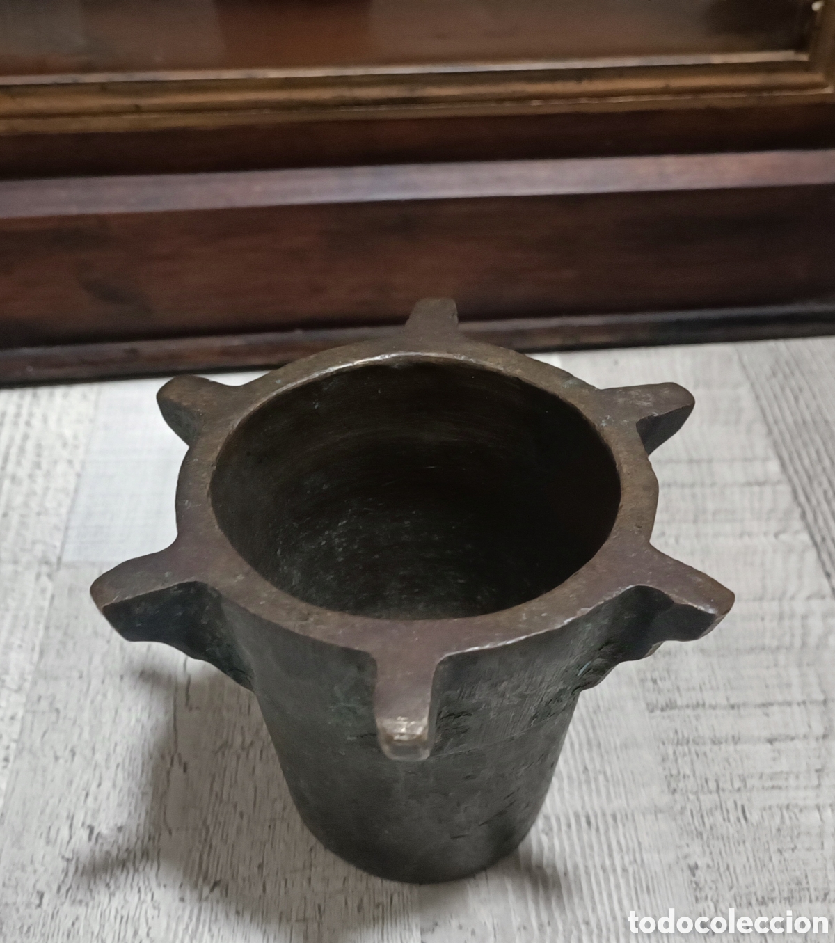 Arte: Almirez antiguo bronce - Foto 1
