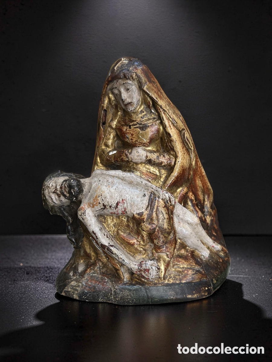 Arte: PIEDAD (SIGLO XVI) ESCULTURA DE MADERA