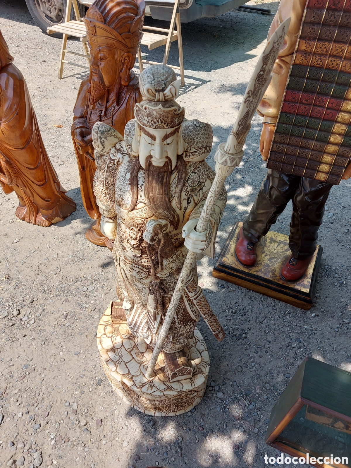 Arte: FIGURA CHINA HUESO 110 cm. de altura