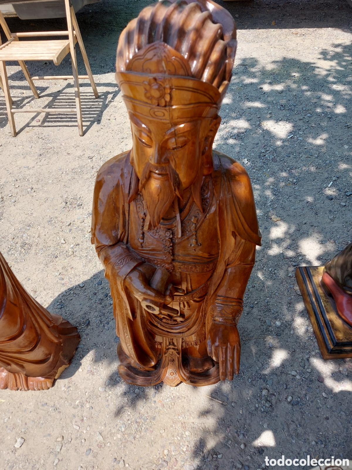 Arte: FIGURA CHINA DE MADERA
