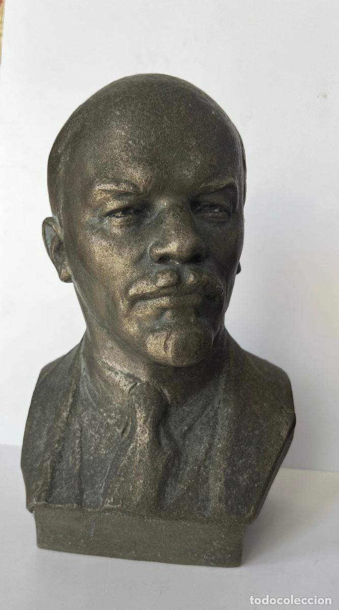 Art: Autentico Busto De Lenin 1975 Con Firma ,Bronze