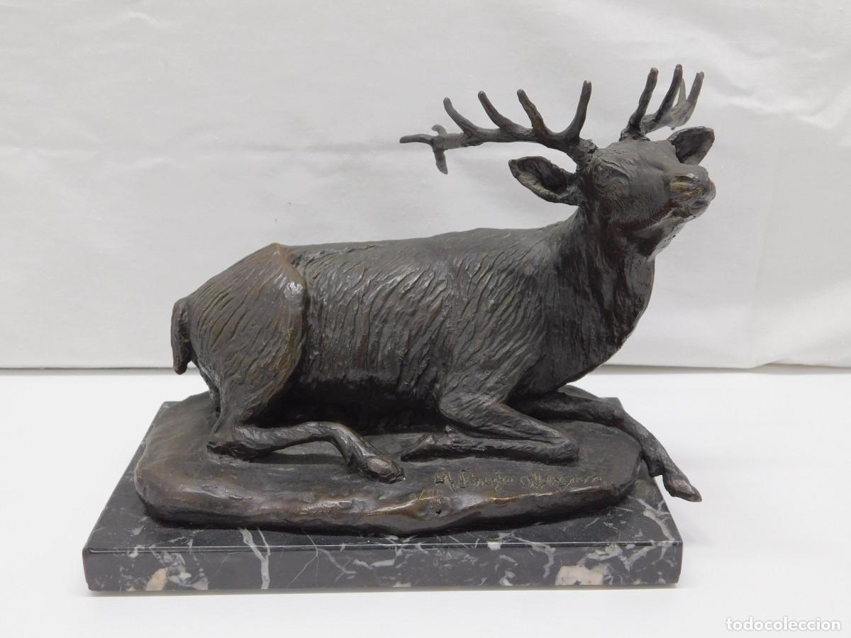 Arte: BRONCE CIERVO - FIRMADA - Foto 1