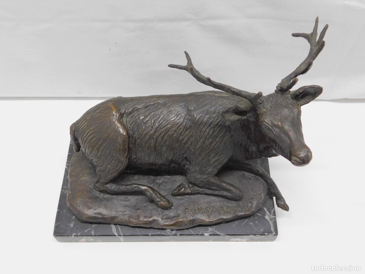 Arte: BRONCE CIERVO - FIRMADA - Foto 2