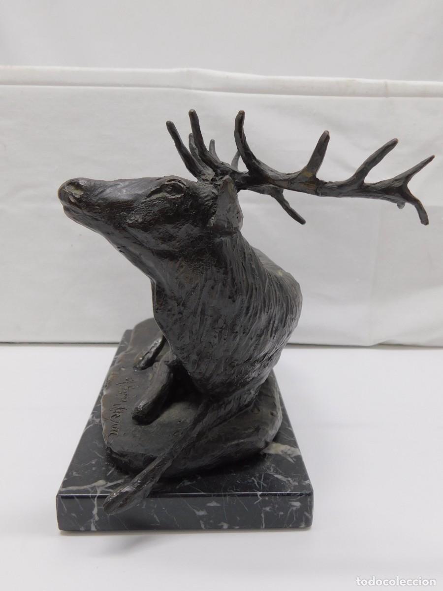 Arte: BRONCE CIERVO - FIRMADA - Foto 6