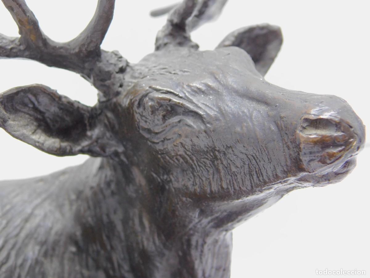 Arte: BRONCE CIERVO - FIRMADA - Foto 9